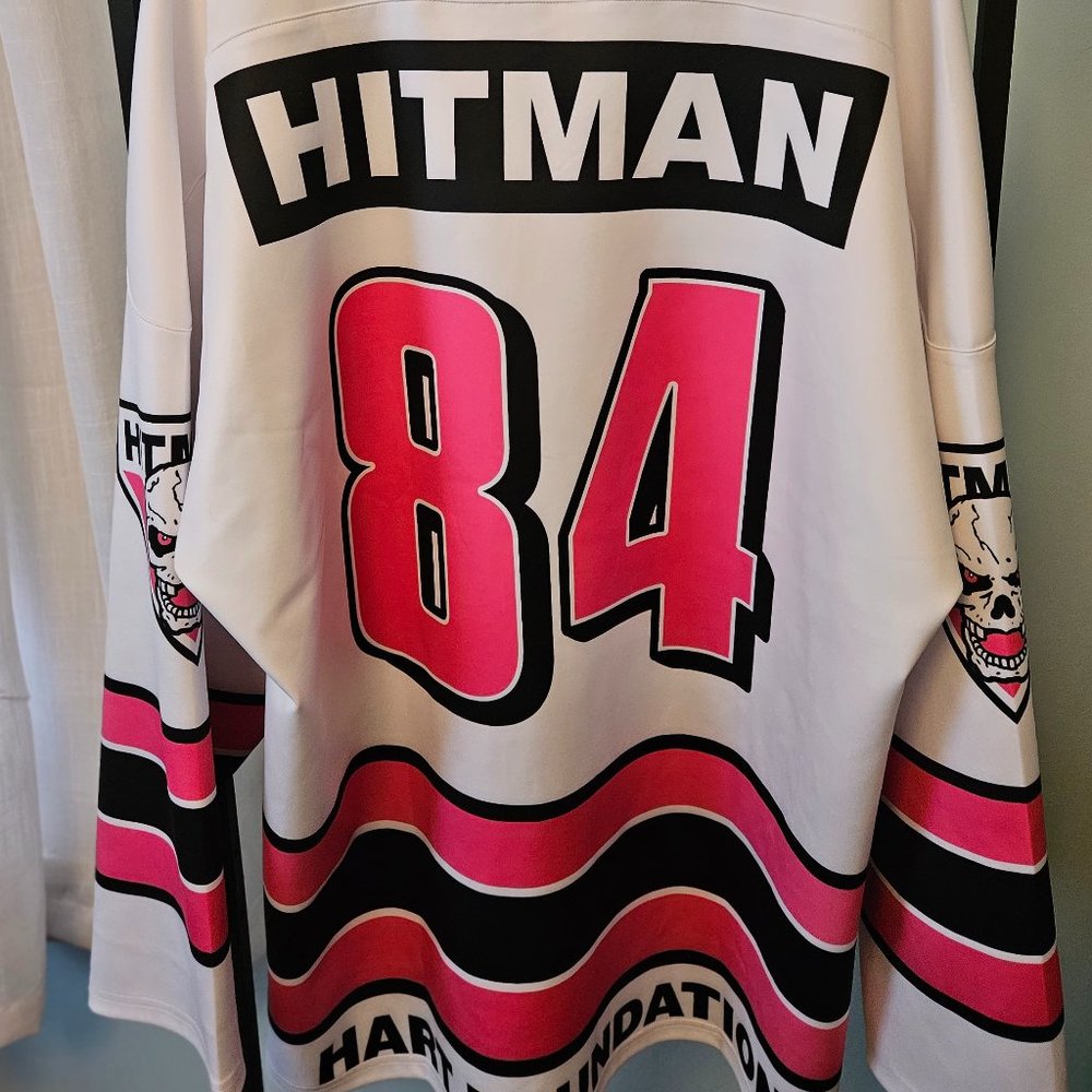NWT Men's Chalkline Bret "The Hitman" Hart Hockey Jersey size 3XL